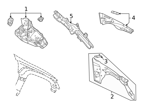 Structural Components & Rails for 2002 Jeep Grand Cherokee #0
