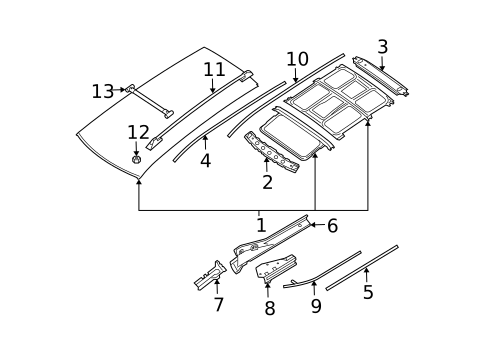 Luggage Carrier for 2005 Nissan Quest #0