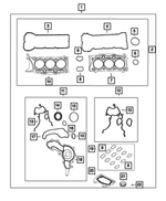 68370039AC - 3.6L Gas; Engine: Engine Gasket Kit for Mopar Image