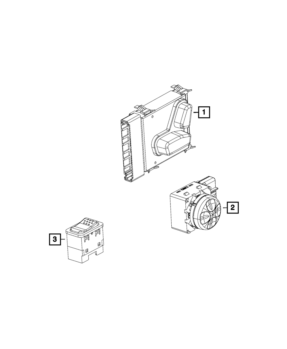 Power Seat Switch - Mopar (68269698AA)