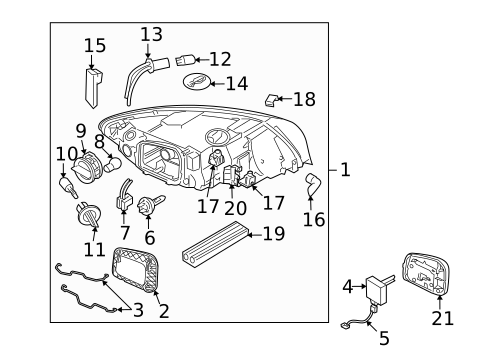 Bulbs - Chassis for 2011 Volvo S40 #4
