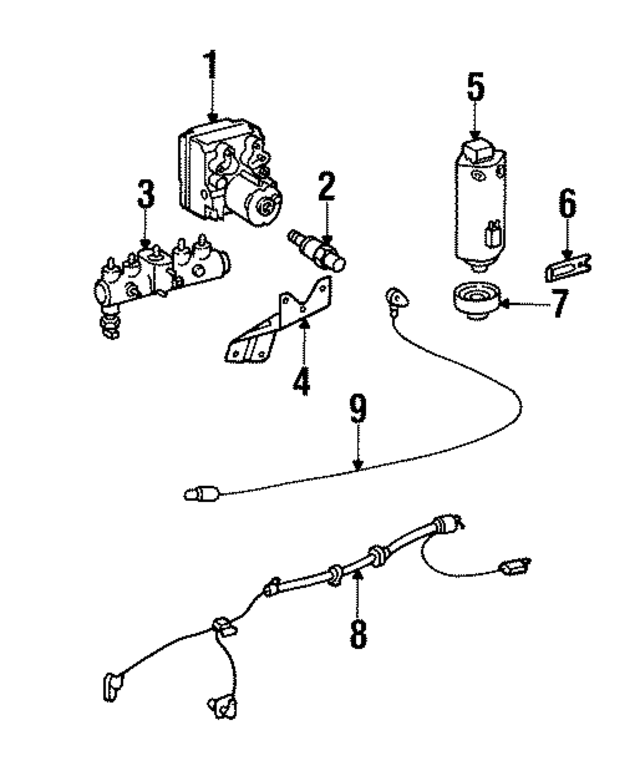 3431131289 - Electrical: ABS Pump Assembly for Mercedes-Benz Image