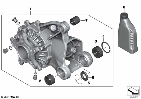 Rear Angular Gearbox for 2018 BMW-Motorrad R 1250 RT #1
