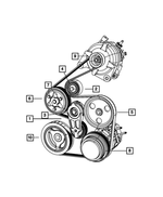 4593664AB - Cooling: Water Pump Pulley for Mopar Image