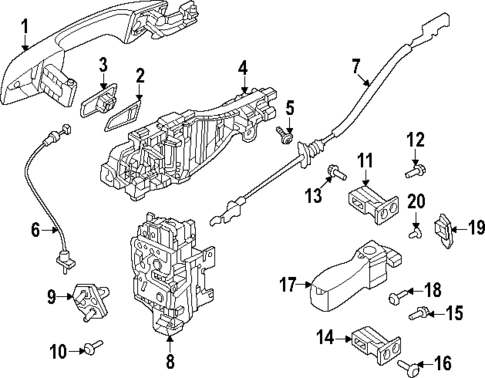 Lock & Hardware for 2025 Volvo EX30 #1