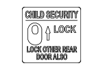 8249186Z01 - Body: Child Lock Label for Suzuki Image