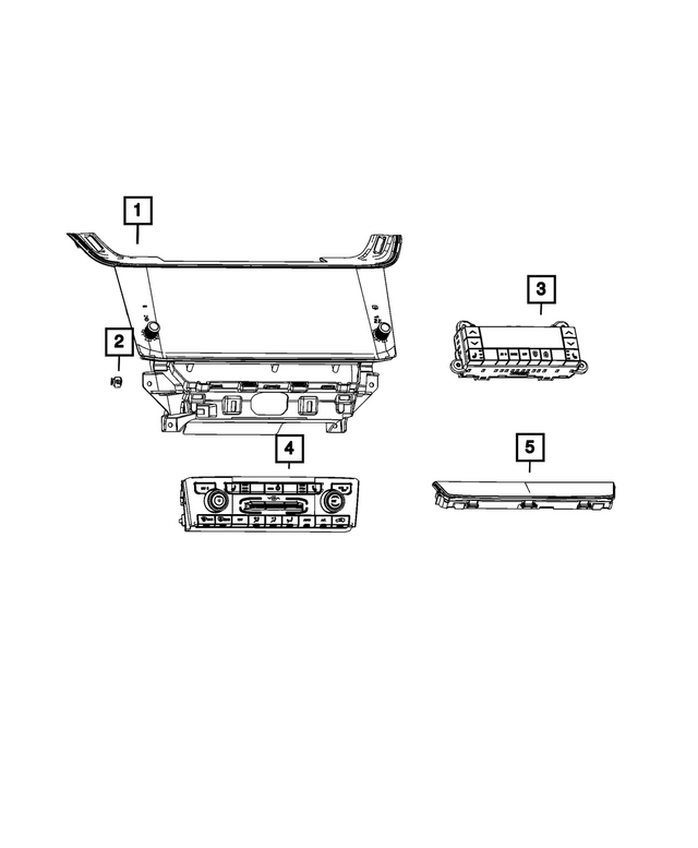 68650508AD - : A/C And Heater Control Switch for Mopar Image