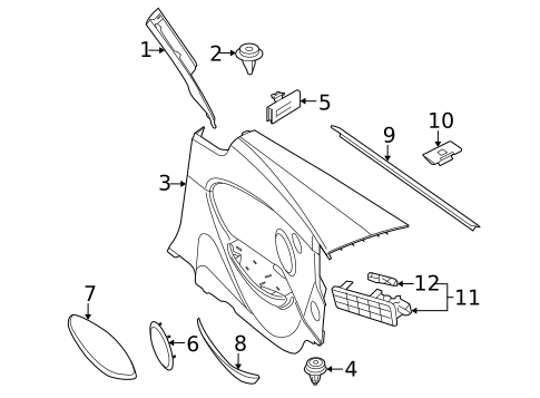Interior Trim - Quarter Panels for 2008 BMW M6 #1