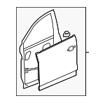 20890820 - Body: Door Shell for Chevrolet: Captiva Sport | Saturn: Vue Image