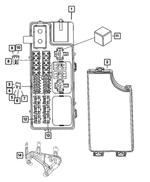 68156274AA - Electrical: J Case Fuse for Mopar Image