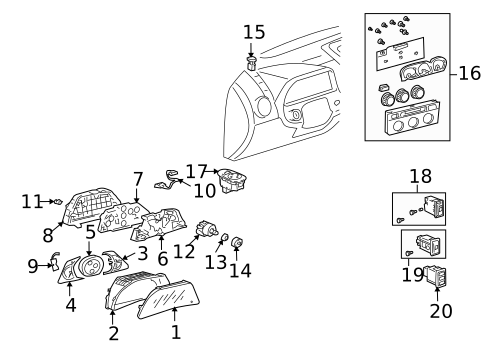 Instruments & Gauges for 2001 Lexus IS300 #0