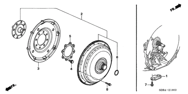 Torque Converter for 2007 Honda Accord #0