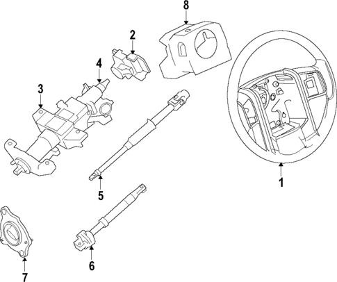 Steering Column for 2012 Ford F-150 #0