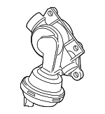 6M121678H - Cooling System: Valve for Audi: A6 allroad, A6 Quattro, A7 Sportback, A8 Quattro, Q7, Q8, RS5, RS5 Sportback, S4, S5, S5 Sportback, S6, S7 Sportback, SQ5, SQ5 Sportback Image
