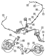 4764389AD - Service Brakes: Brake Tube for Mopar Image