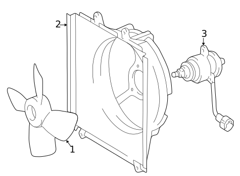 Cooling Fan for 1997 Toyota RAV4 #0