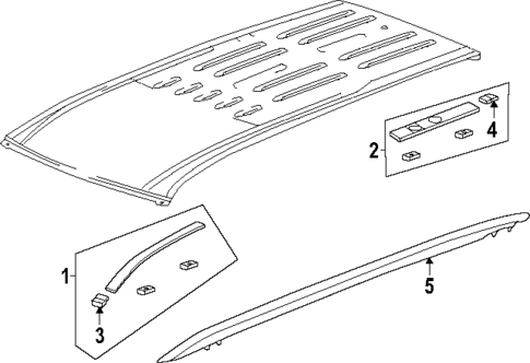 Exterior Trim - Roof for 2025 Buick Enclave #1