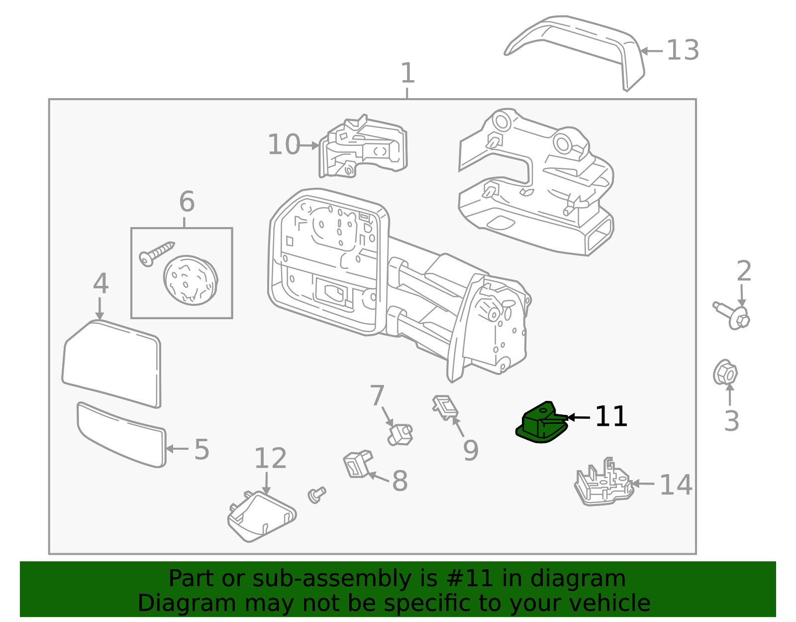 Courtesy Light FL3Z-13B375-B | OEM Parts Online