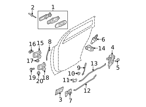 Rear Door for 2006 Mercury Grand Marquis #1