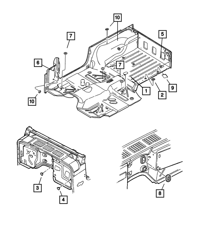 6004507AB - Body Sheet Metal Except Doors: Body Plug for Mopar Image