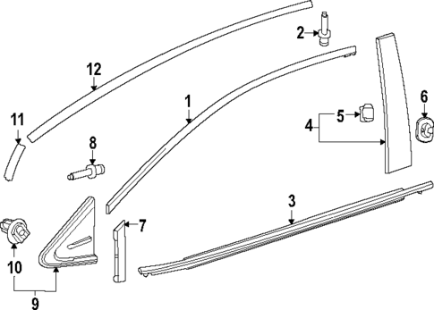 Exterior Trim - Front Door for 2024 Toyota GR Corolla #0