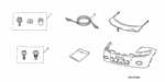 8P35SL0200R1 - Accessory Components: HARDWARE KIT, NOSE MASK for Honda Image
