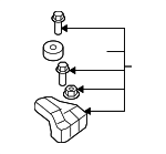 218153K060 - Engine: Side Mount Bracket for Hyundai Image