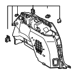 6474048230C1 - Body: Lower Quarter Trim for Lexus: RX350, RX350h, RX450h+, RX500h Image