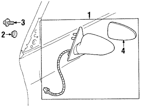 Outside Mirrors for 2002 Oldsmobile Aurora #0