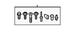 8U0098627B - Body: Bumper Cover Hardware Kit for Audi Image