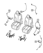 68486885AE - Electrical: Seat Back Wiring for Jeep: Grand Cherokee, Grand Cherokee L Image
