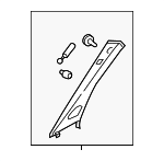 4M0867234TWO1 - Body: Windshield Pillar Trim for Audi: Q7, SQ7 Image