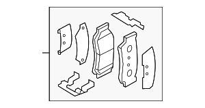 583021UA50 - Brakes: Brake Pads Rear for Kia: Sorento Image