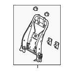 710140E010 - Body: Seat Back Frame for Toyota: Highlander Image