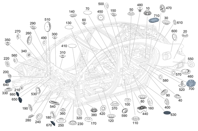 9980590 - Body Shell: Stopper Washer for Mercedes-Benz: 180A, 180b, 220a, A220, A35 AMG, AMG GT, AMG GT Black Series, AMG GT C, AMG GT R, AMG GT S, B Electric Drive, B250e, CLA250, CLA35 AMG, CLA45 AMG, CLA45 AMG S, E350, E550, E63 AMG, EQB 250+, EQB 300, EQB 350, GL320, GL350, GL450, GL550, GL63 AMG, GLA250, GLA35 AMG, GLA45 AMG, GLB250, GLB35 AMG, GLE300d, GLE350, GLE400, GLE43 AMG, GLE450 AMG, GLE550e, GLE63 AMG, GLE63 AMG S, GLS350d, GLS450, GLS550, GLS63 AMG, ML250, ML320, ML350, ML400, ML450, ML500, ML550, ML63 AMG, R320, R350, R500, SL400, SL450, SL550, SL63 AMG, SL65 AMG Image image