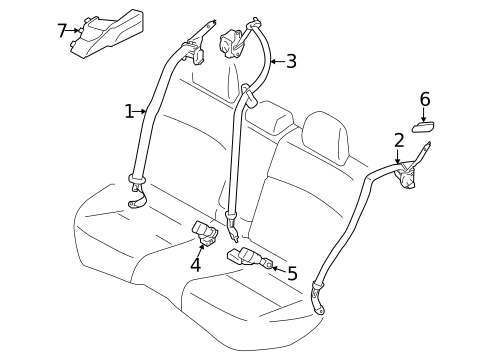 Seat Belt for 2023 Subaru Crosstrek #0