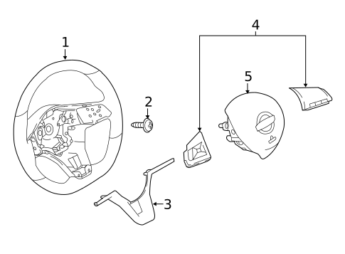Steering Wheel & Trim for 2025 Nissan Kicks Play #0