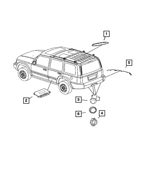 Park Assist for 2008 Jeep Commander #0