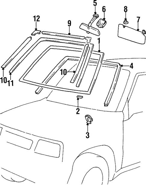 Reveal Moldings for 1996 Suzuki Sidekick #0