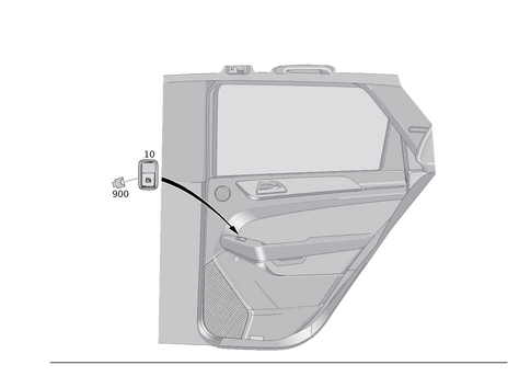 Switch in Rear Door Trim for 2018 Mercedes-Benz GLE550e #0