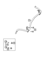 68323625AB - Rear Suspension: Stabilizer Bar Link for Mopar Image