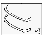 872103X500 - : Spoiler Assembly for Hyundai: Elantra Coupe Image