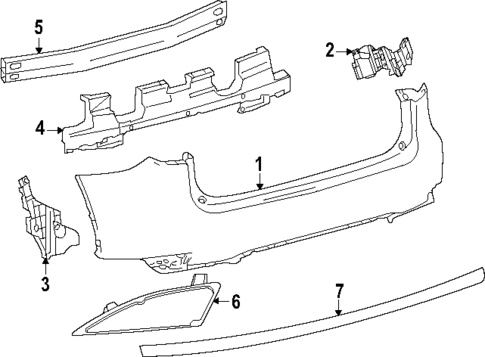 Bumper & Components - Rear for 2020 Lexus RX450h #0
