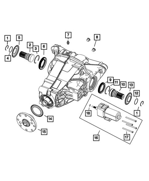 Rear Axle: Housing, Differential and Vent for 2022 Jeep Grand Wagoneer #0