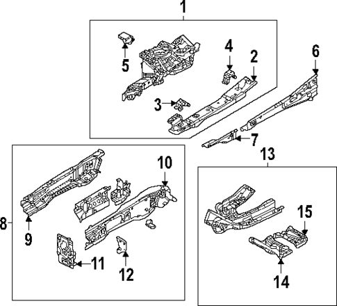 Structural Components & Rails for 2023 Mazda MX-30 EV #0