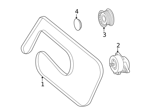 Belts & Pulleys for 2005 Mercedes-Benz C 320 #0