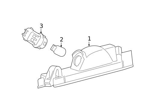 License Lamps for 2015 Scion iQ #0