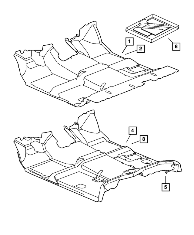 82207021 - Interior Trim: Floor - Front Mat Kit for Mopar Image