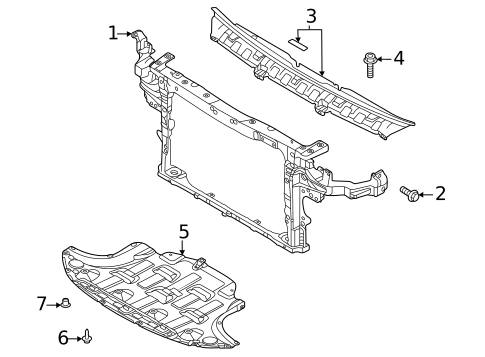 Radiator Support for 2022 Kia Niro EV #0