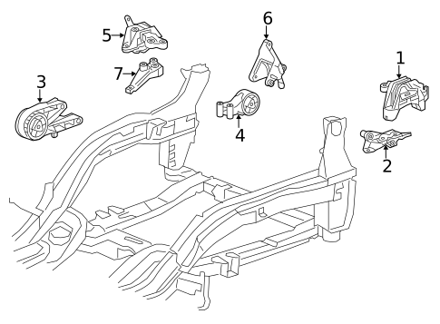 Engine & Trans Mounting for 2016 Chevrolet Cruze Limited #0